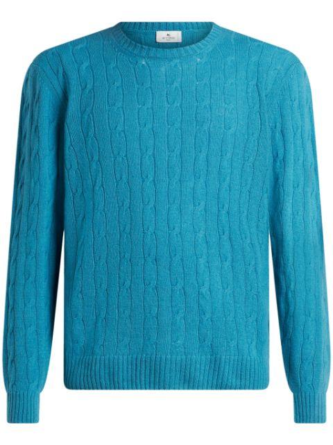 cable-knit cashmere sweater by ETRO