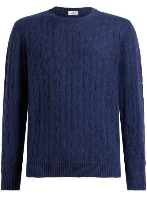cable-knit cashmere sweater by ETRO
