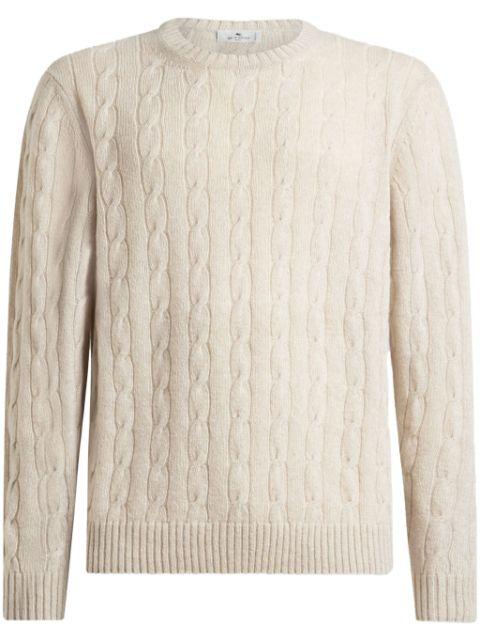 cable-knit cashmere sweater by ETRO