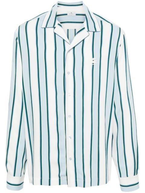 camp-collar striped shirt by ETRO
