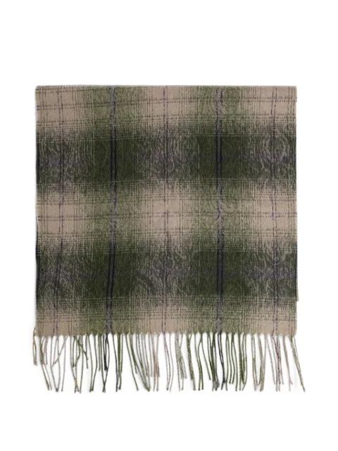check fringed scarf by ETRO