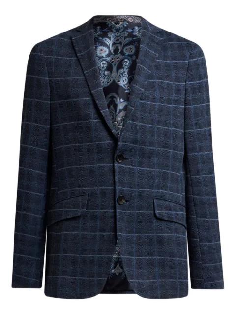 check-motif quilted jacket by ETRO