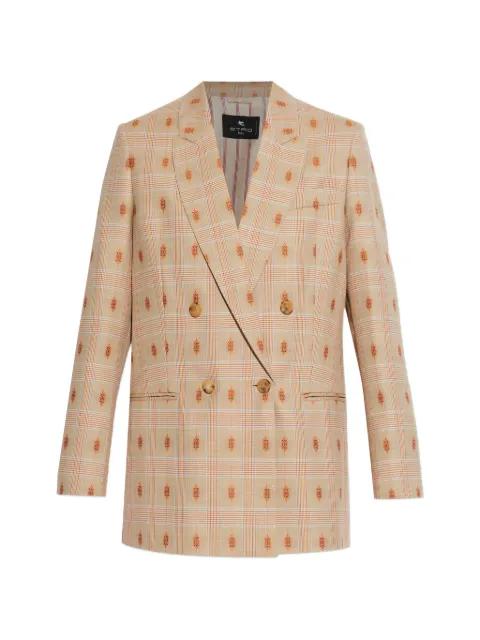 check-patterned blazer by ETRO