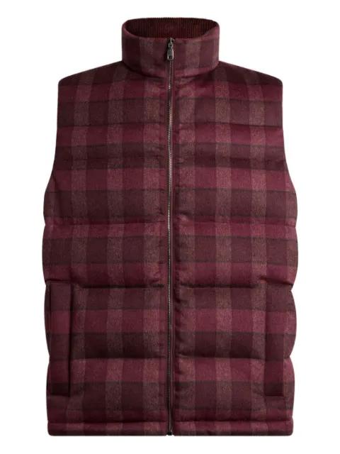 check quilted gilet by ETRO
