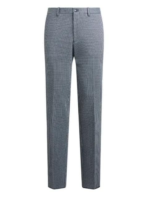 checked tailored trousers by ETRO