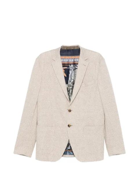 checked two-button blazer by ETRO