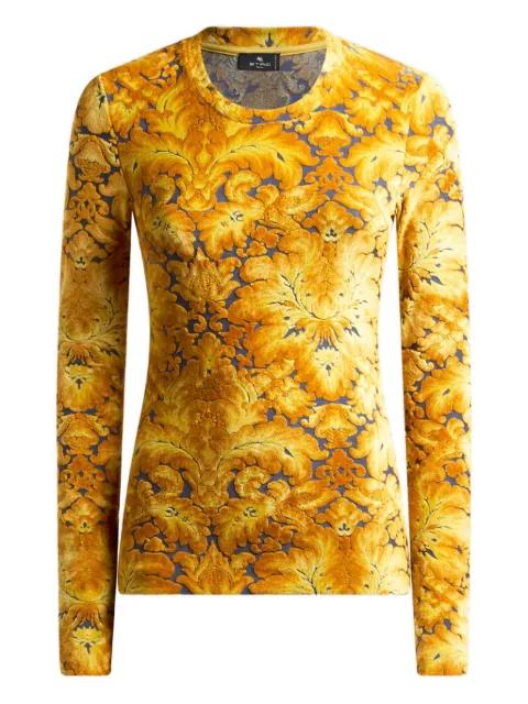 chenille jacquard long-sleeve t-shirt by ETRO