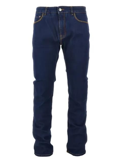 contrast-stitch jeans by ETRO