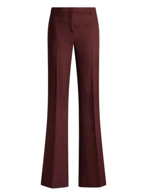 cool wool jacquard trousers by ETRO