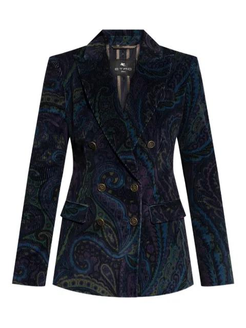 corduroy double-breasted blazer by ETRO