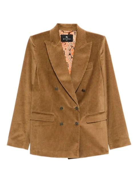 corduroy double-breasted blazer by ETRO