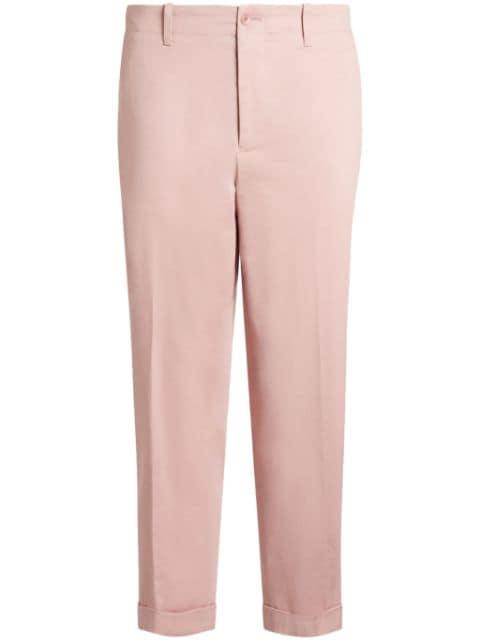 cotton chino trousers by ETRO