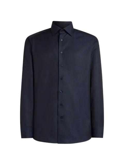 cotton jacquard shirt with arnica motif by ETRO