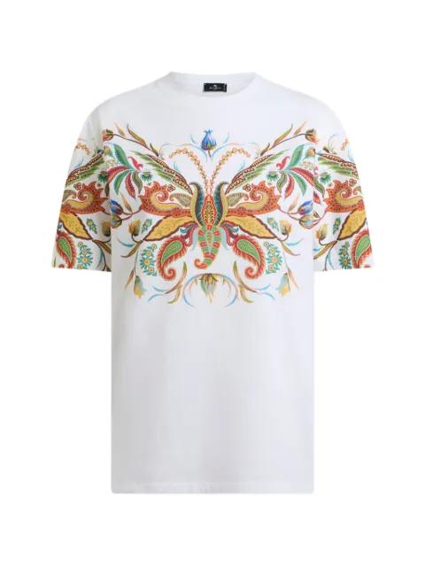 cotton paisley-print T-shirt by ETRO