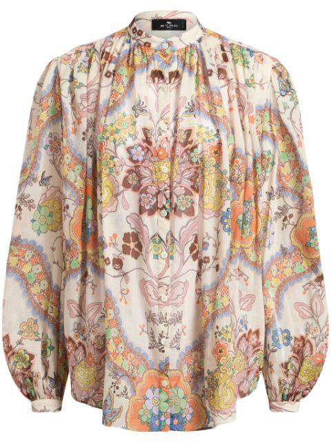 cotton pleated shirt by ETRO