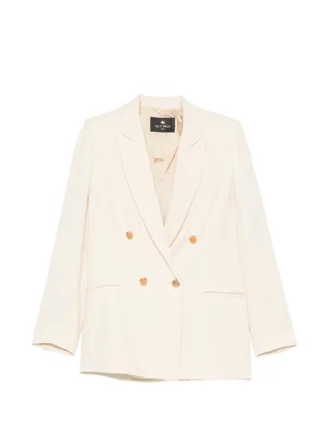 double-breasted jacquard jacket by ETRO
