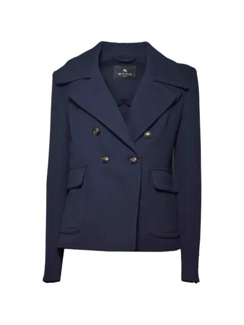 double-breasted notched-lapel jacket by ETRO