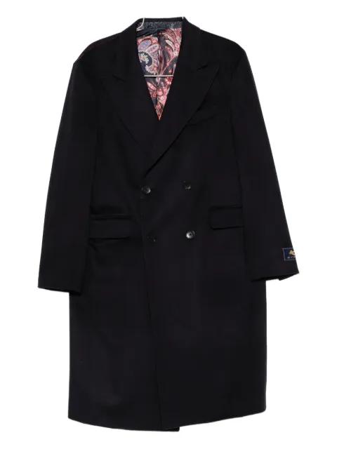 double-breasted paisley-lined coat by ETRO
