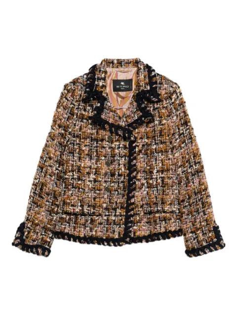 double-breasted tweed jacket by ETRO