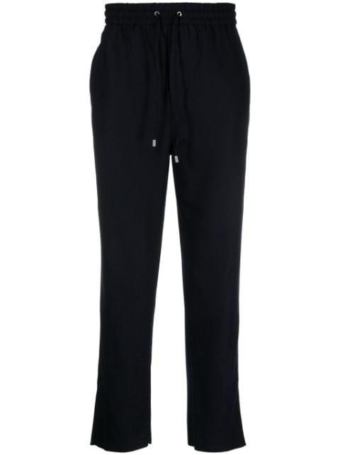 drawstring-waist wool trousers by ETRO