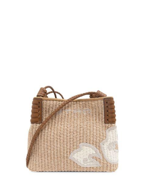embroidered-design shoulder bag by ETRO