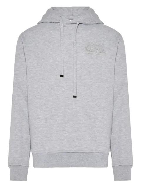 embroidered-logo hoodie by ETRO