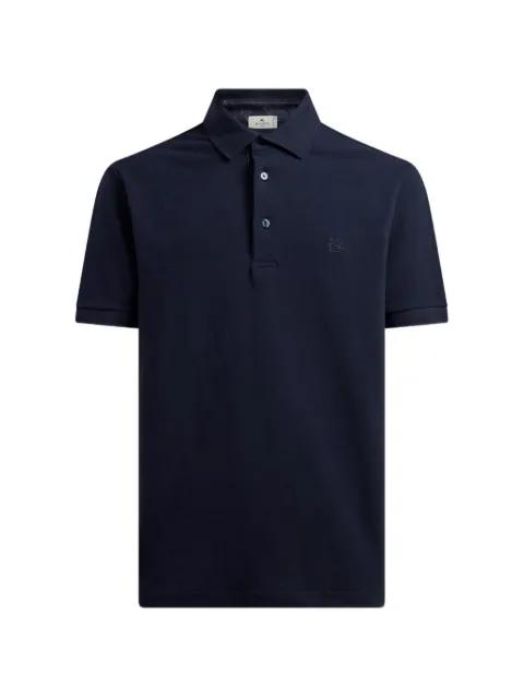 embroidered-logo polo shirt by ETRO