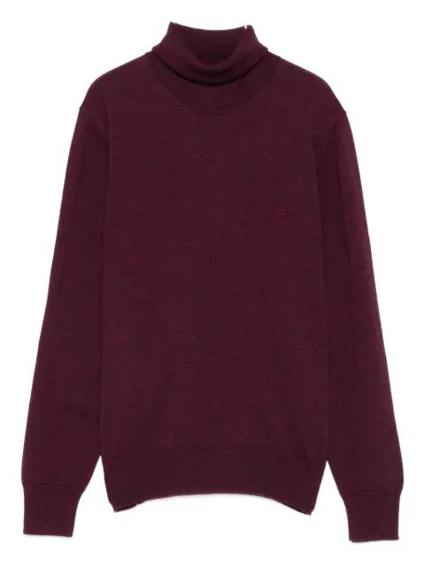 embroidered-logo sweater by ETRO