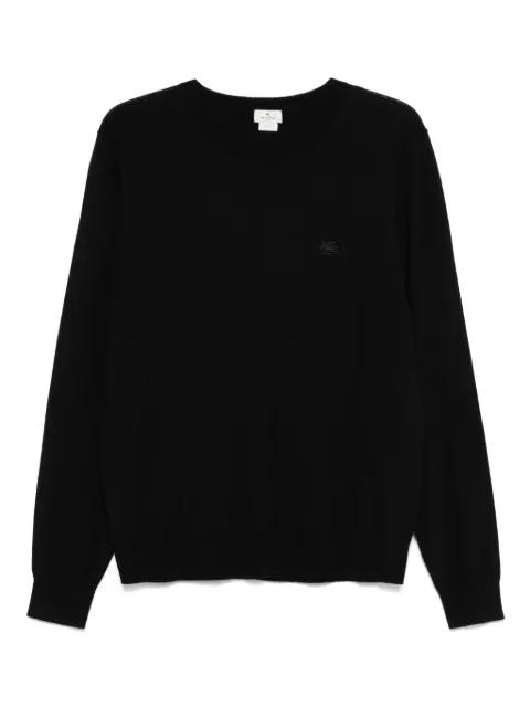 embroidered-logo sweater by ETRO
