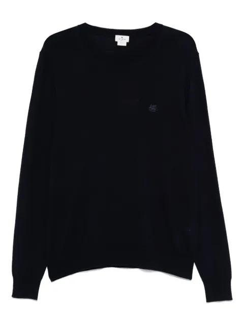 embroidered-logo sweater by ETRO