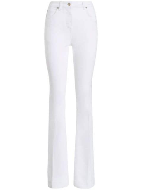 embroidered straight-leg jeans by ETRO