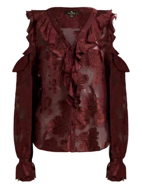 fil coupé chiffon shirt by ETRO