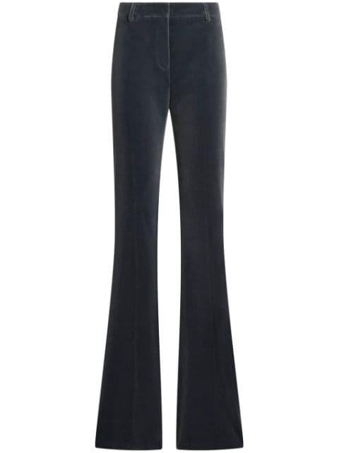 flared velvet trousers by ETRO