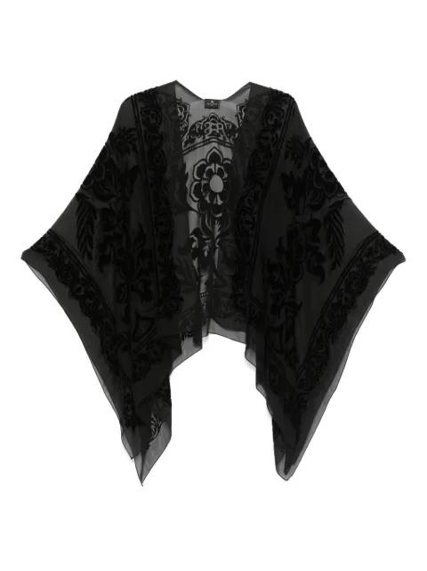 flocked-print cape by ETRO