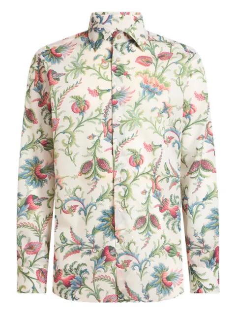 floral cotton muslin shirt by ETRO