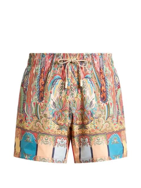 floral-details paisley-print swim shorts by ETRO