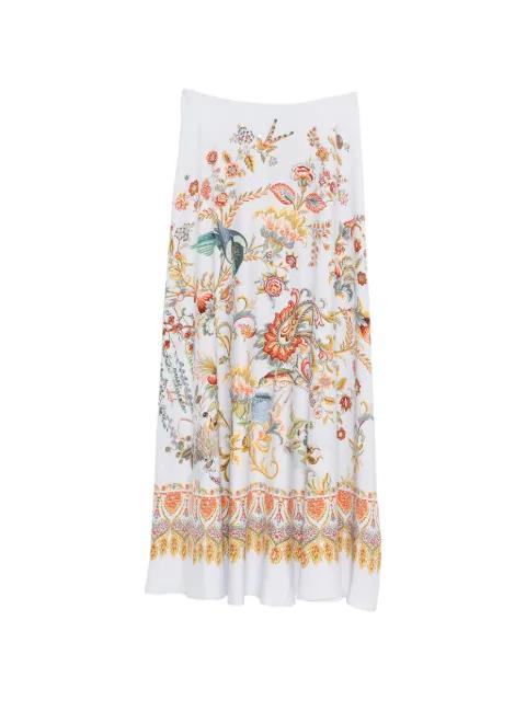floral half-circle maxi skirt by ETRO