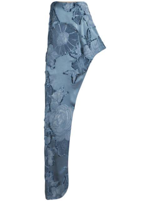 floral-jacquard asymmetric top by ETRO