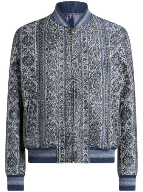 floral-jacquard bomber jacket by ETRO