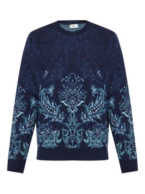 floral-jacquard sweater by ETRO