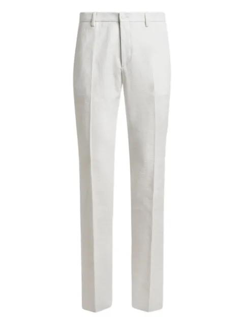 floral-jacquard trousers by ETRO