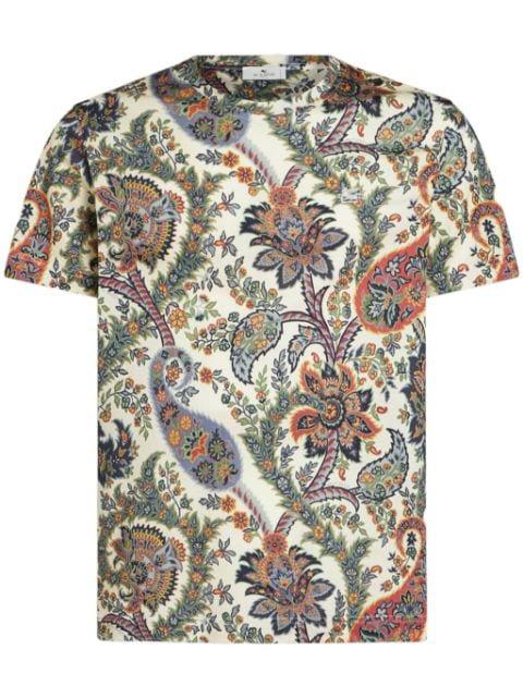 floral paisley T-shirt by ETRO