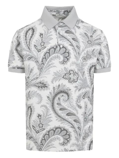 floral paisley cotton polo shirt by ETRO