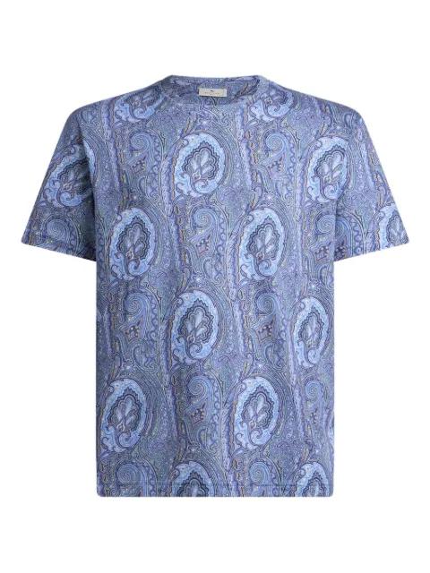 floral paisley cotton t-shirt by ETRO