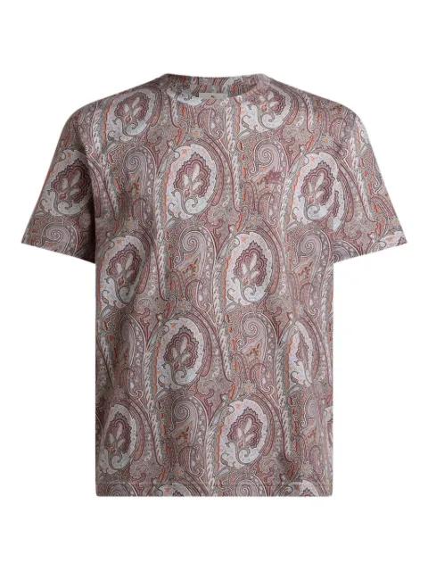 floral paisley cotton t-shirt by ETRO