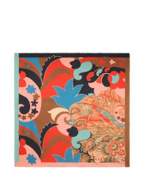 floral paisley jacquard scarf by ETRO