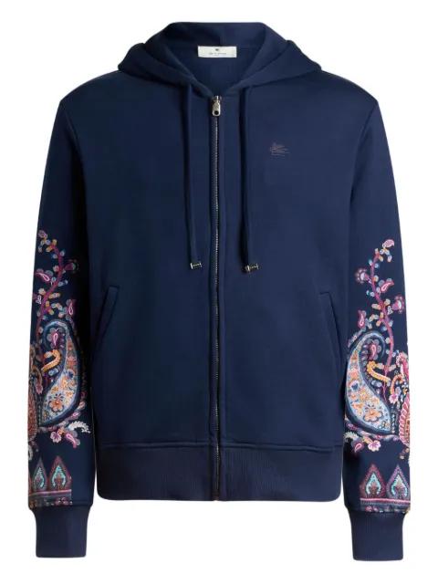 floral paisley-print hoodie by ETRO