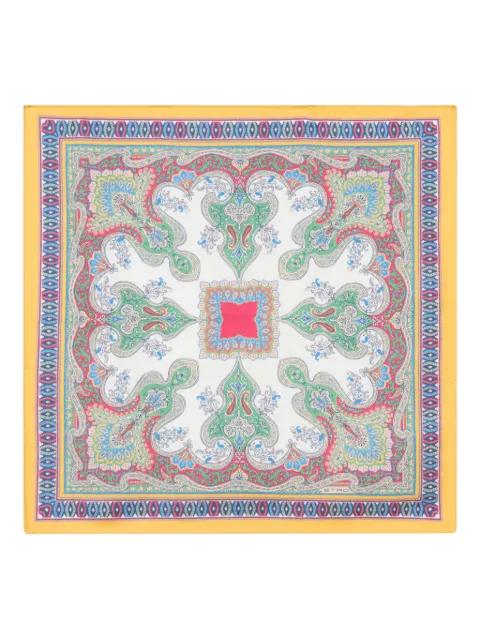 floral paisley silk pocket square by ETRO