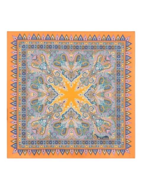 floral paisley silk pocket square by ETRO