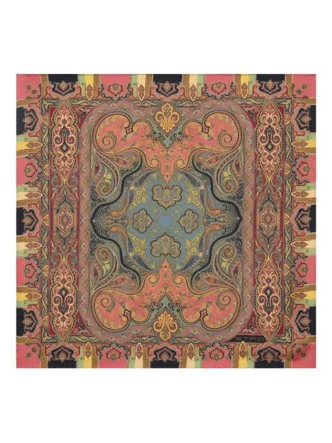 floral paisley silk pocket square by ETRO